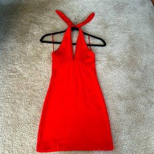 Zara red dress
